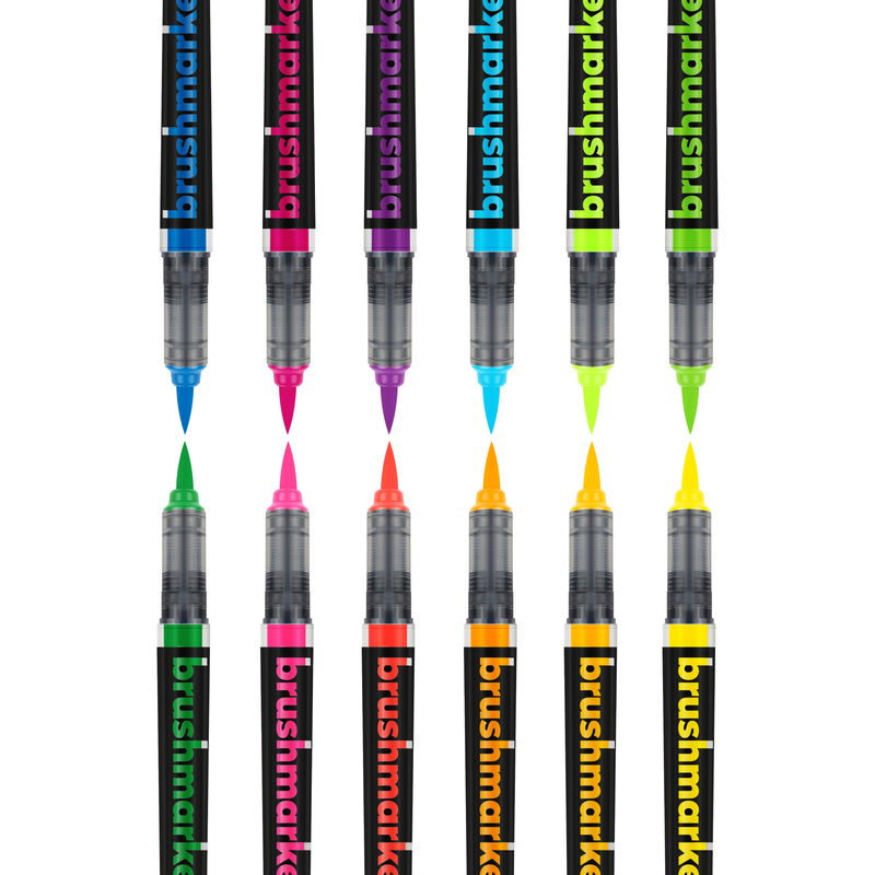 Sandy Brown Brushmarker PRO 12 "Neon colors" set Pens and Markers