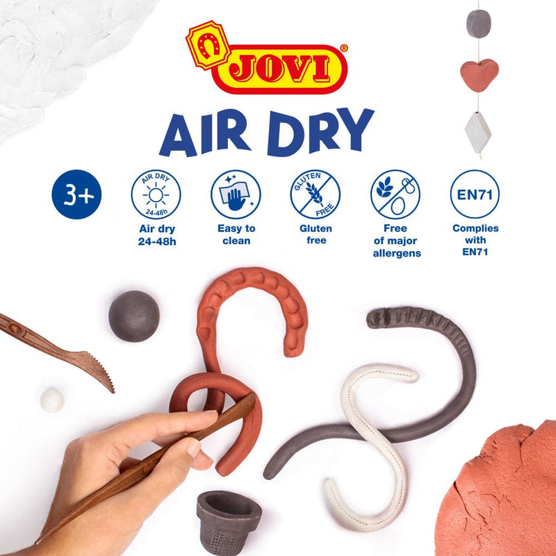 Maroon Jovi Modelling Air Dry Clay White 1kg Air Dry Clay