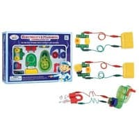 Midnight Blue Electric Green 2" tin Kids Educational Games and Toys