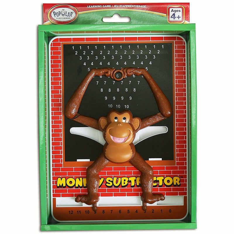 Dark Slate Gray Monkey - Subtraction Kids Educational Games and Toys