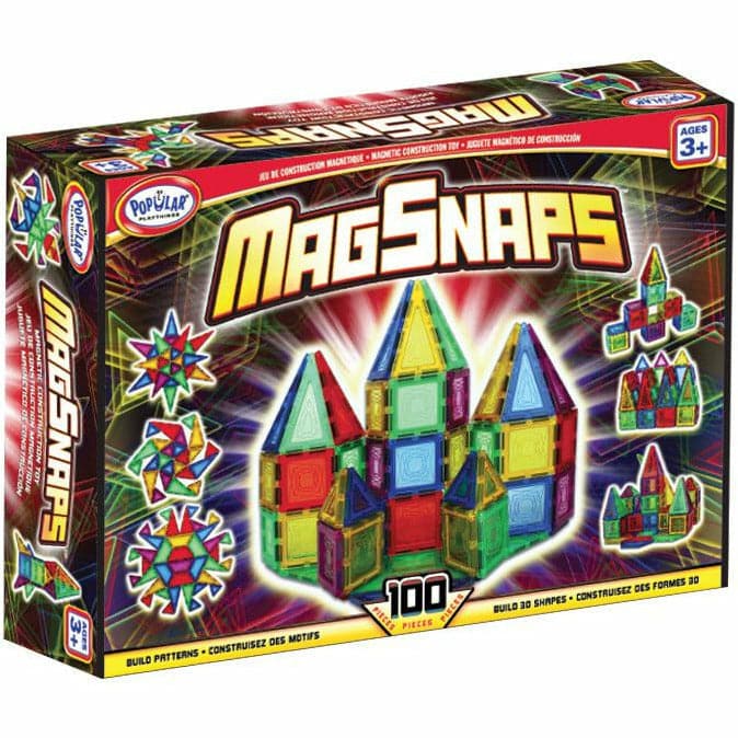 Brown Magsnaps - 100 Piece Kids Educational Games and Toys