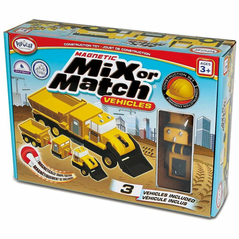 Gold Mix or Match Vehicles - Construction Kids Educational Games and Toys