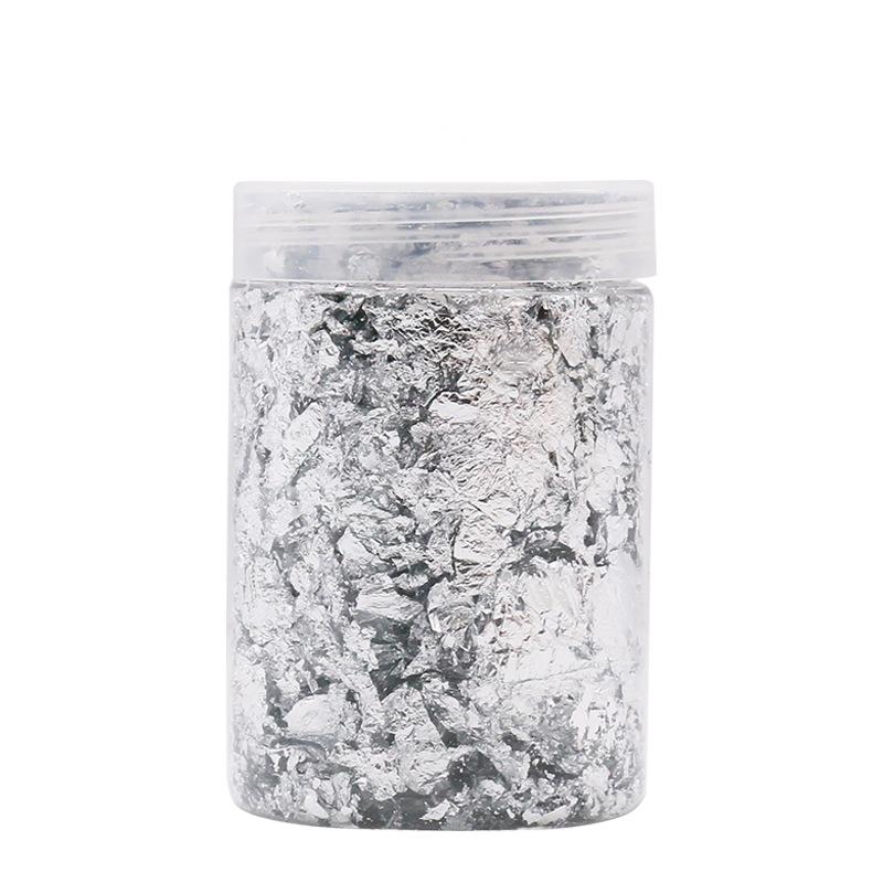 Light Gray Urban Crafter Foil Flakes-Silver 3g Resin Craft