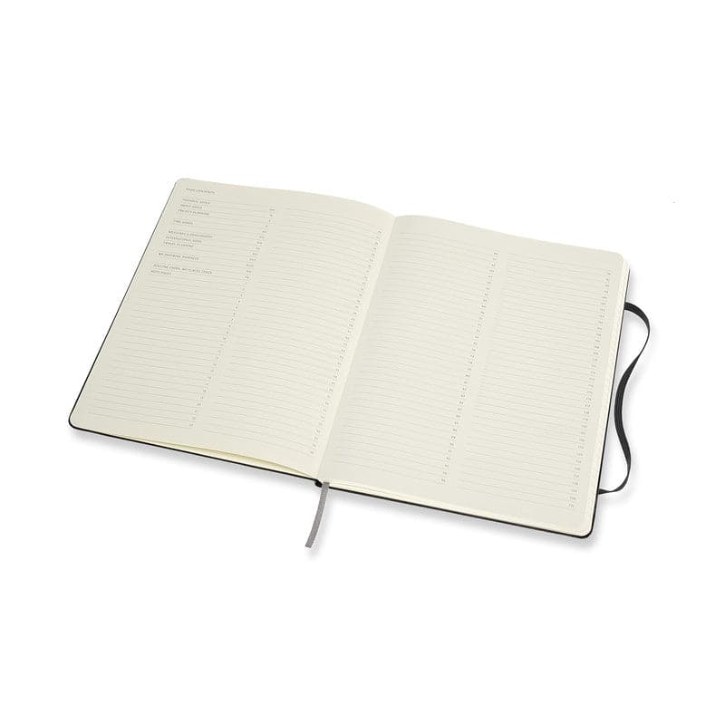 Antique White Moleskine Professional Hard Cover Note Book EXT   Large    Black Pads
