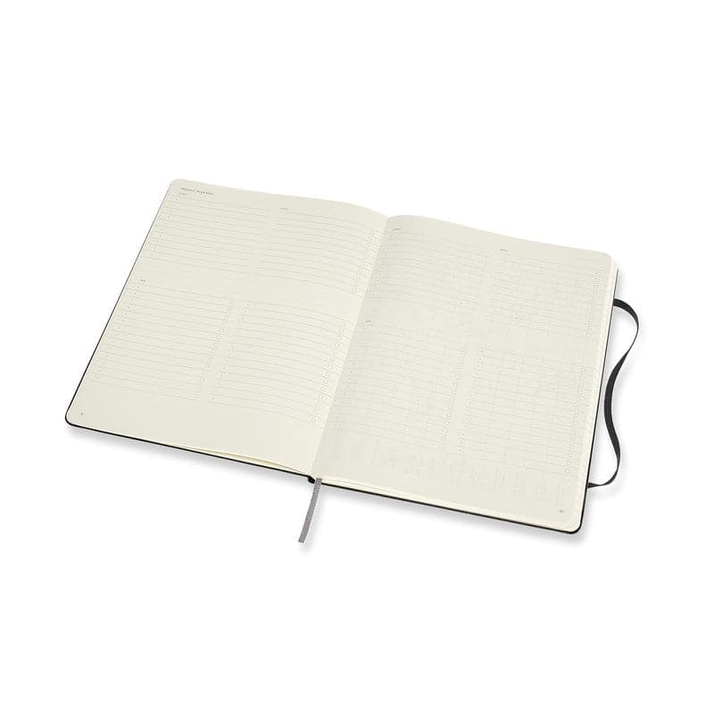 Antique White Moleskine Professional Hard Cover Note Book EXT   Large    Black Pads