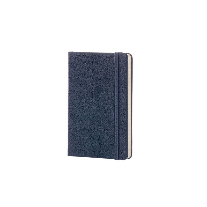 Dark Slate Gray Moleskine Classic  Hard Cover  Note Book -  Plain  -  Pocket - Sapphire Blue Pads