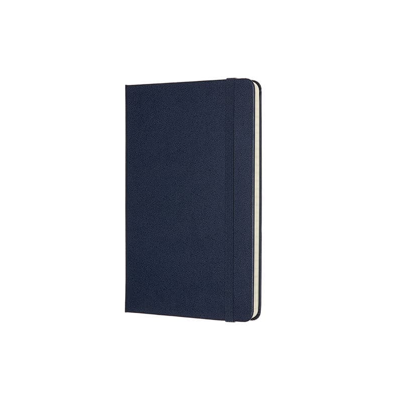 Dark Slate Gray Moleskine Classic Notebook  Medium  Ruled  Hard Cover  Sapphie Blue Pads