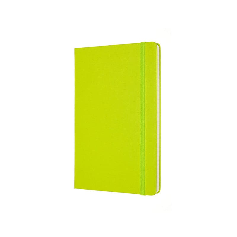 Yellow Green Moleskine Classic Notebook   Large   Ruled  Hard Cover  Lemon Green Pads