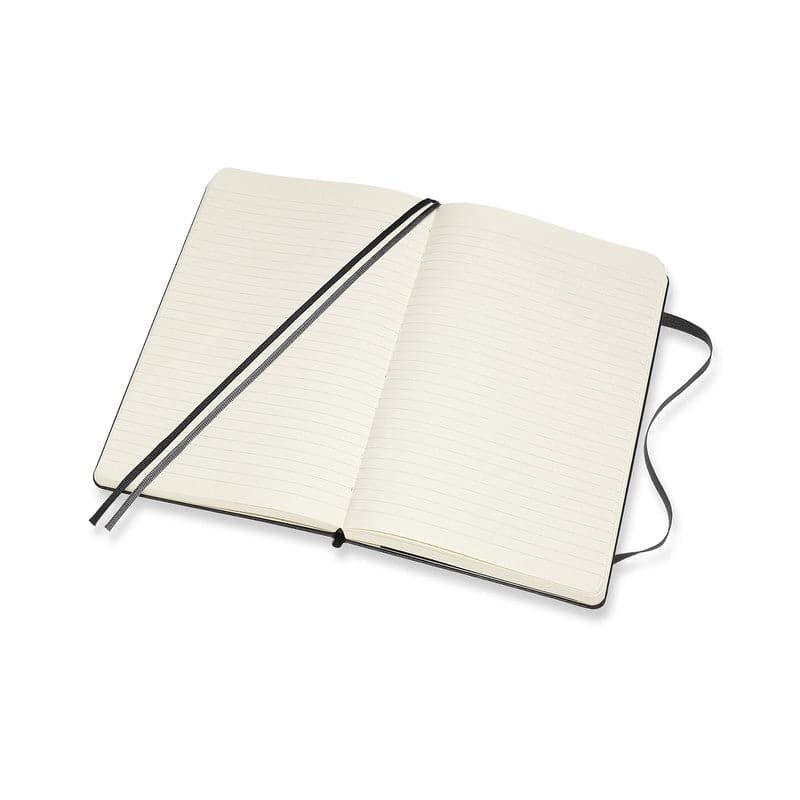 Beige Moleskine Classic Notebook Exp   Large   Ruled  Hard Cover  Black Pads