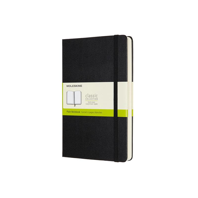 Black Moleskine Classic Notebook Exp   Large    Plain   Hard Cover  Black Pads