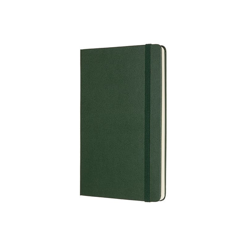 Dark Slate Gray Moleskine Classic Notebook PLAIN  Large  Hard Cover  Green Pads