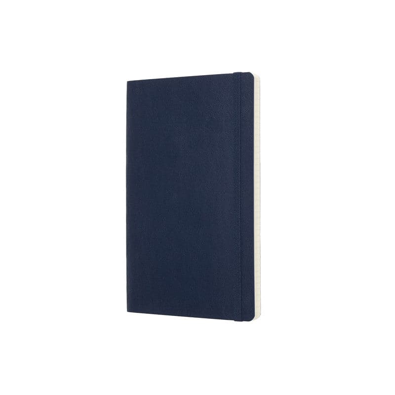 Dark Slate Gray Moleskine Notebook  Large  Squared Sapphire Blue Soft Pads