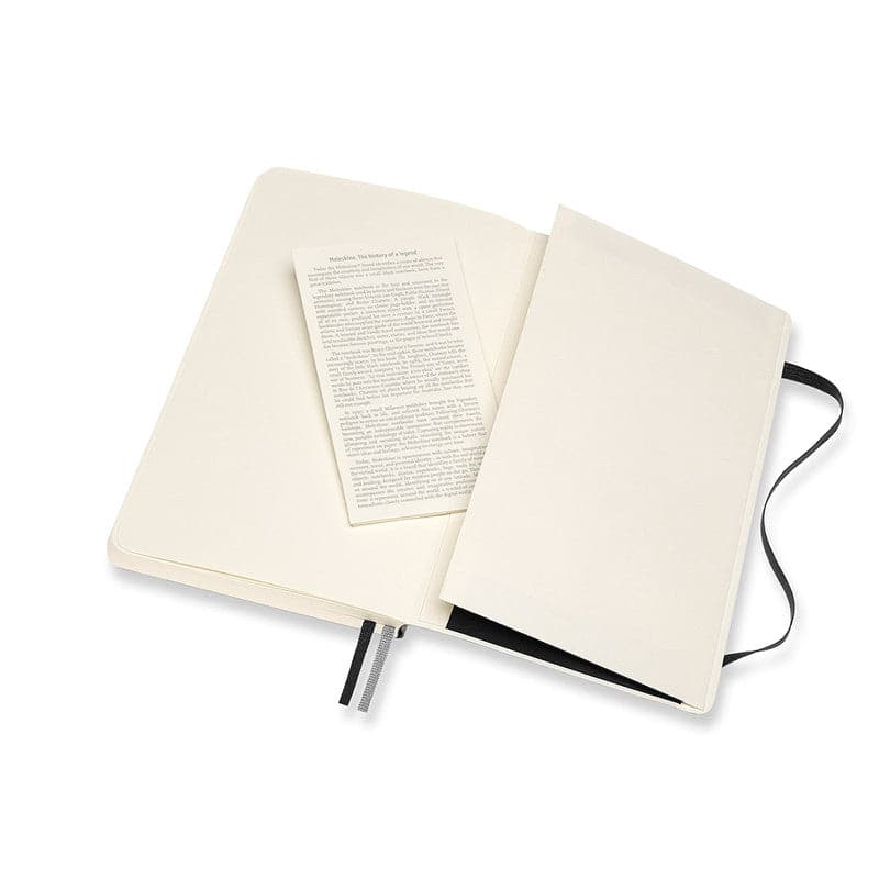 Beige Moleskine Classic Notebook Exp   Large   Dotted Grid  Soft Cover  Black Pads