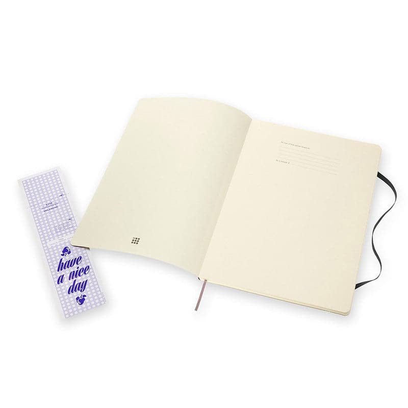 Antique White Moleskine Classic  Soft Cover  Note Book Ruled A4 Black Pads