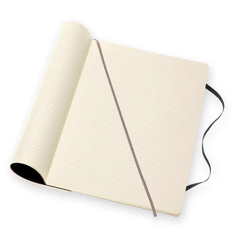 Antique White Moleskine Classic  Soft Cover  Note Book Ruled A4 Black Pads