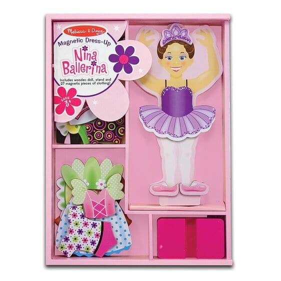 Snow Melissa & Doug - Nina Ballerina Magnetic Dress-Up Kids Educational Games and Toys