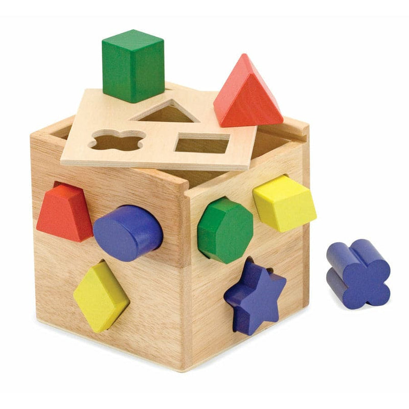 Tan Melissa & Doug - Shape Sorting Cube Kids Educational Games and Toys