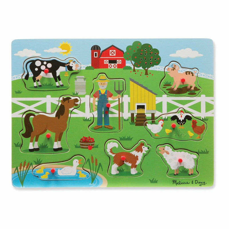 Olive Drab Melissa & Doug - Old McDonald's Farm Song Puzzle - 8 piece Puzzles