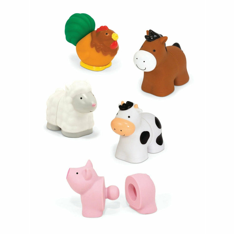 Antique White Melissa & Doug - Pop Blocs Farm Animals Kids Educational Games and Toys