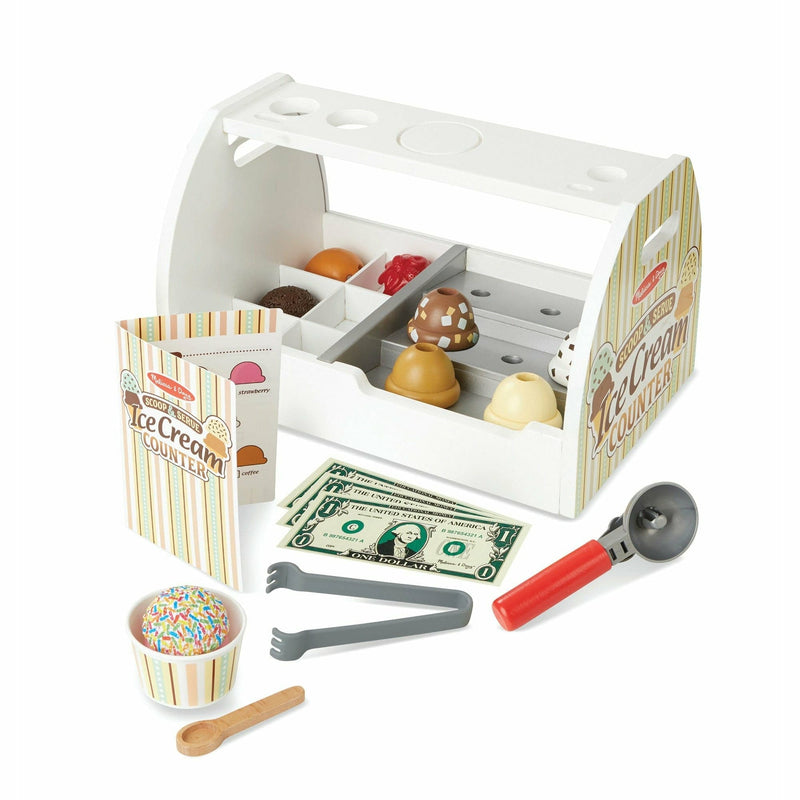 Light Gray Melissa & Doug - Scoop and Serve Ice Cream Counter Kids Educational Games and Toys