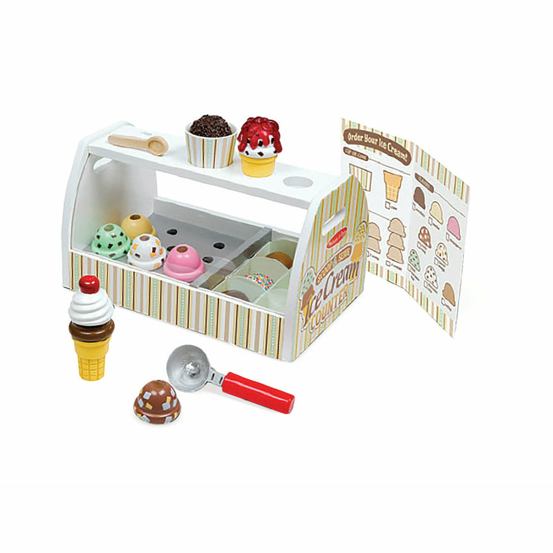 Light Gray Melissa & Doug - Scoop and Serve Ice Cream Counter Kids Educational Games and Toys