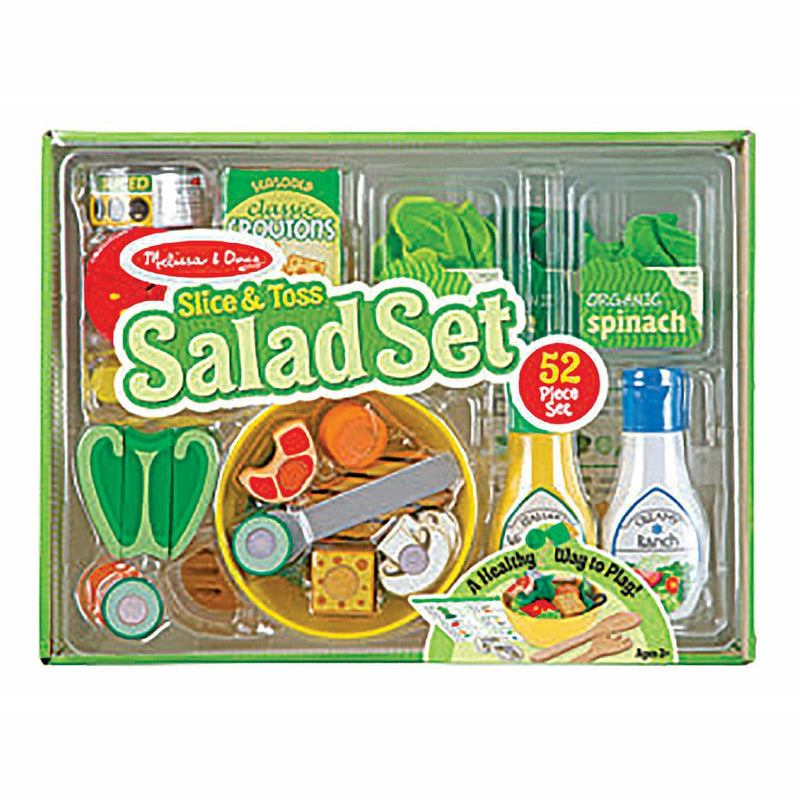 Dark Khaki Melissa & Doug - Slice and Toss Salad Set Kids Educational Games and Toys