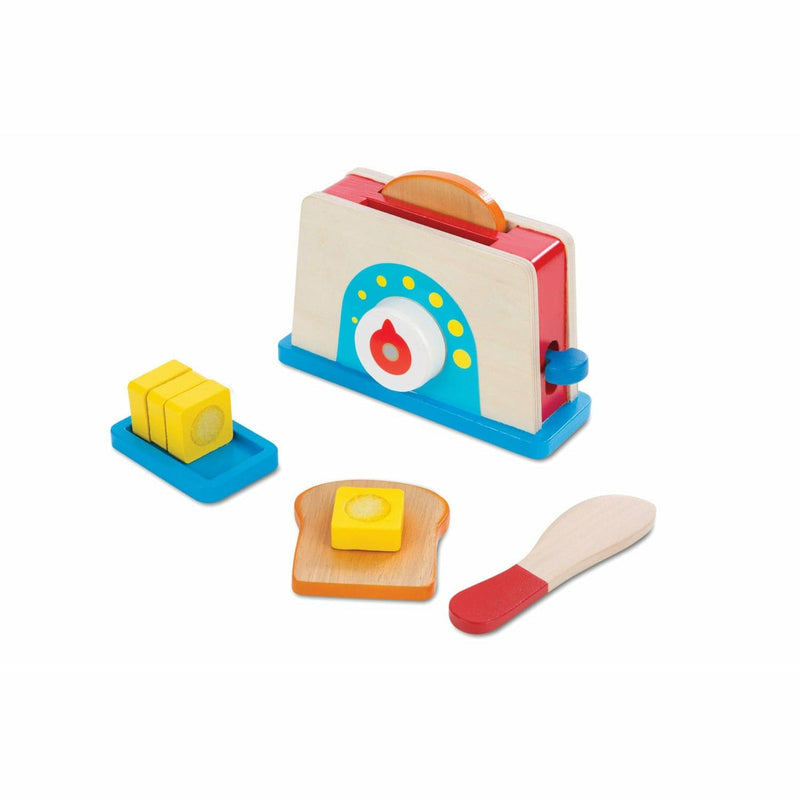 Light Sea Green Melissa & Doug - Bread and Butter Toaster Set Kids Educational Games and Toys
