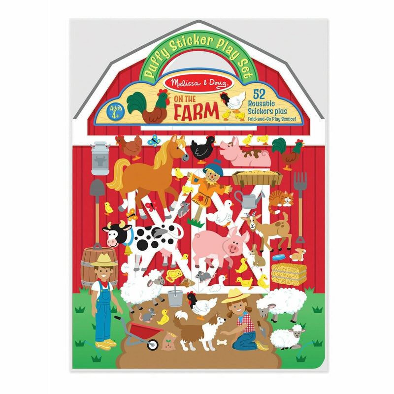 Light Gray Melissa & Doug - Reusable Puffy Sticker Play Set - On the Farm Kids Activity Books
