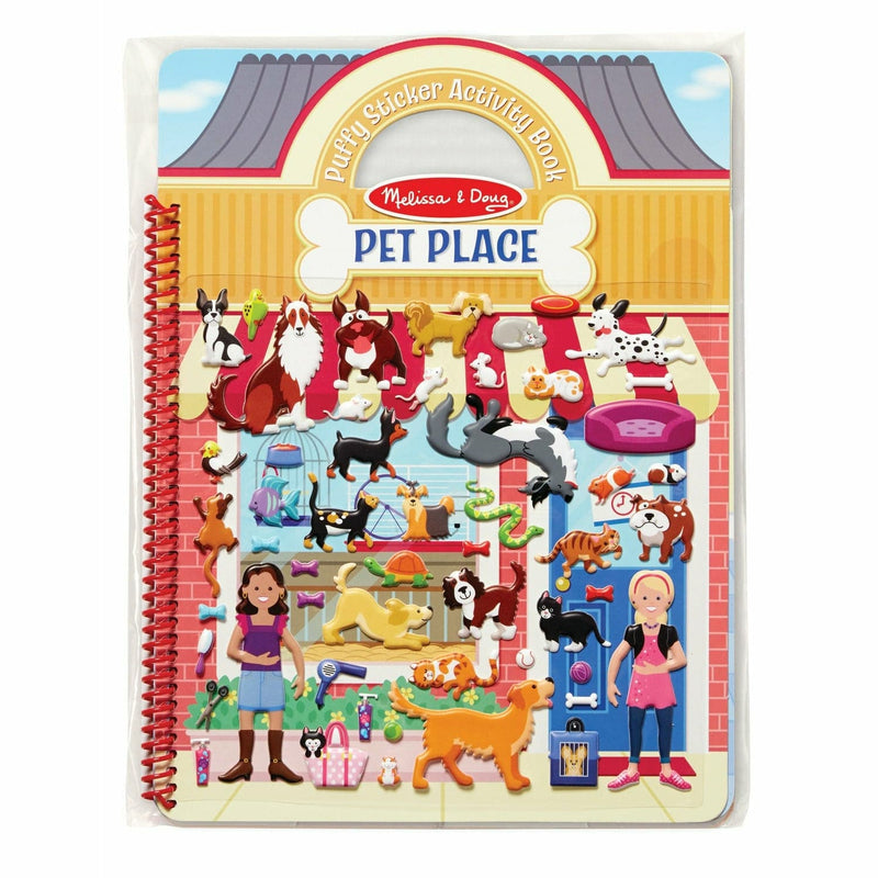 Light Gray Melissa & Doug - Reusable Puffy Sticker Activity Book - Pet Place Kids Activity Books