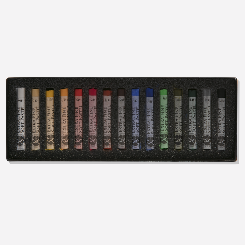 White Smoke Mungyo Gallery Extra Fine Soft Pastels Set of 15 Pastels & Charcoal