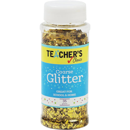 Light Gray Teacher’s Choice Coarse Glitter Shaker 35g Gold Kids Craft Basics