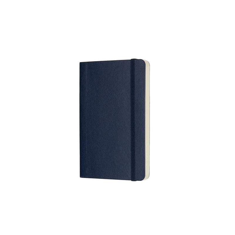 Dark Slate Gray Moleskine Classic  Soft Cover  Note Book -  Plain  -  Pocket - Sapphire Blue Pads