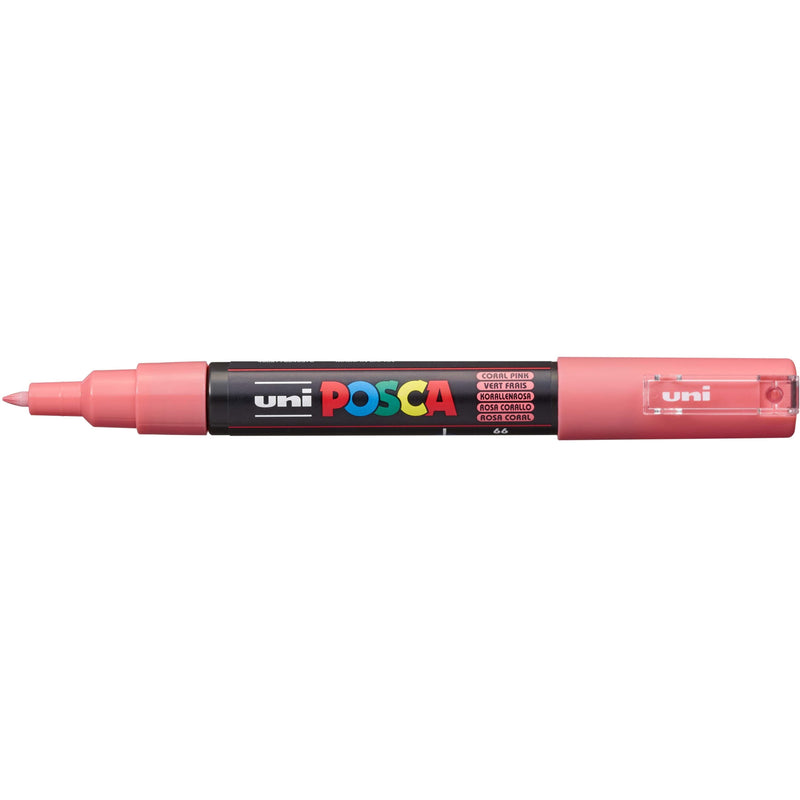 Dim Gray Posca Extra Fine Bullet Tip Coral Pink Pens and Markers
