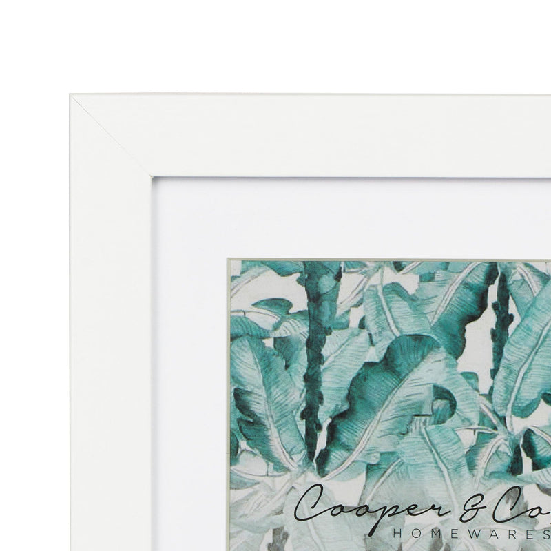 Dim Gray Cooper & Co Set Of 2 30x30cm Matt to 20x20cm White Premium Paradise Wooden Photo Frame Frames