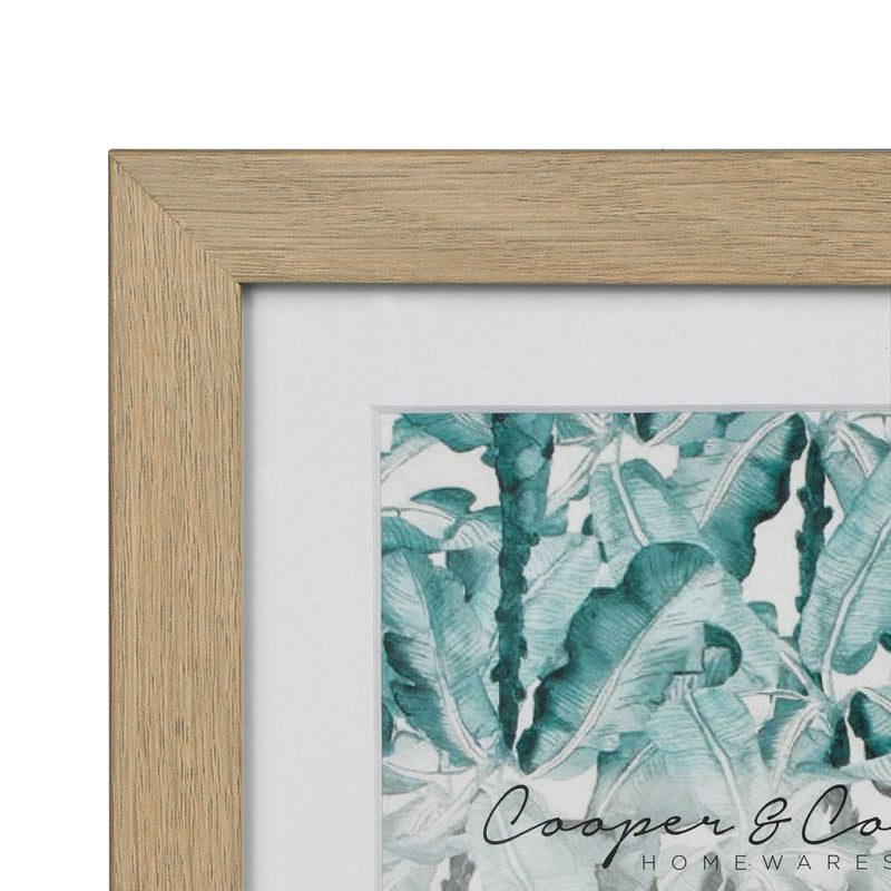 Gray Cooper & Co Set Of 2 40x40cm Matt to 30x30cm Oak Premium Paradise Wooden Photo Frame Frames