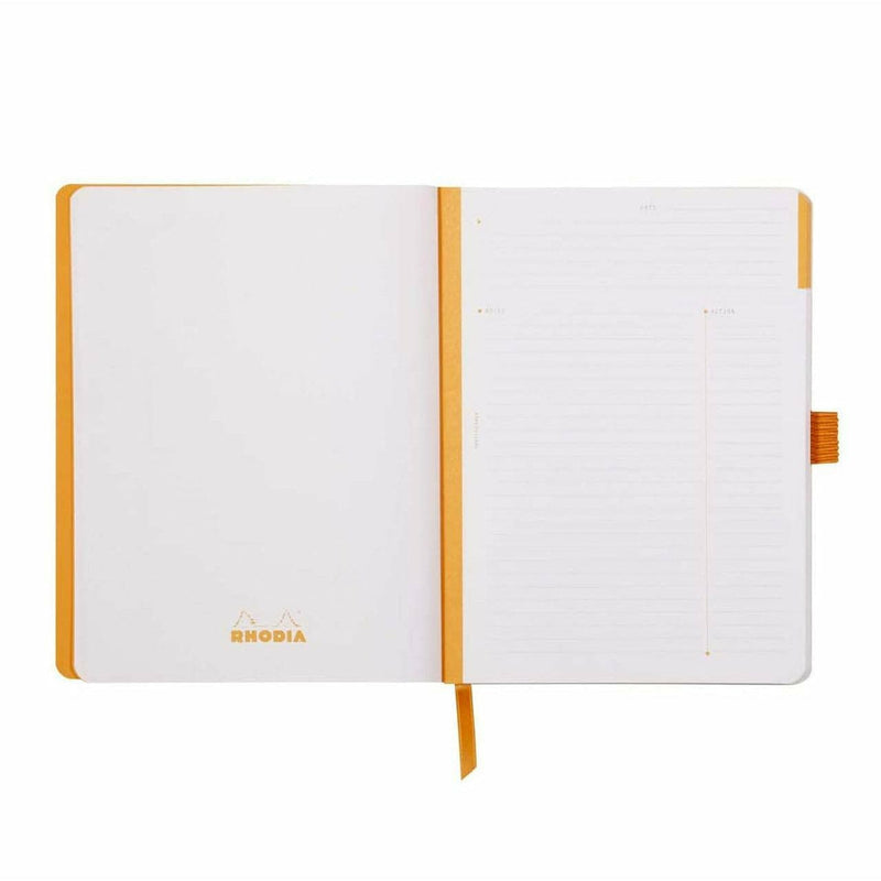 Lavender Clairefontaine Rhodiarama Soft Cover Meeting Book Ruled A5+  Black Pads