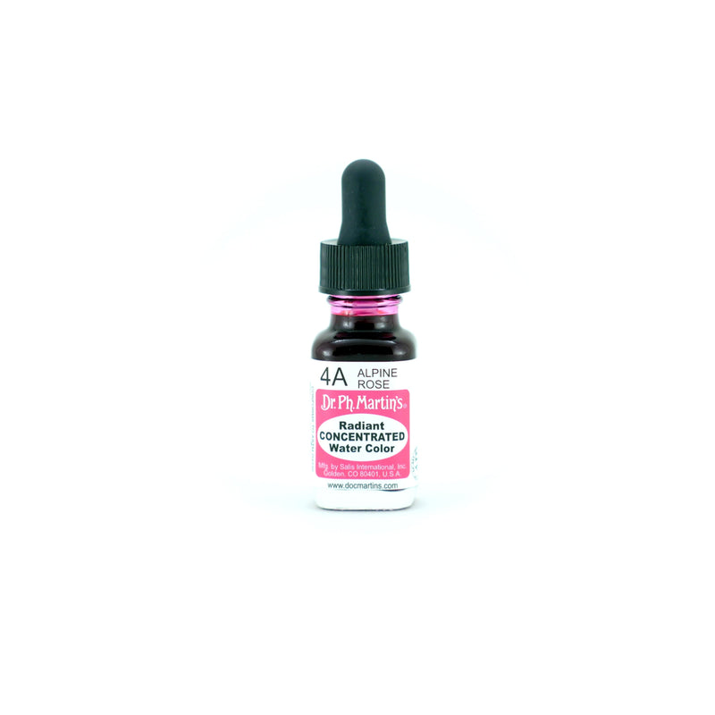 Dark Slate Gray Dr. Ph. Martin's Radiant Concentrated Watercolour Paint   14.78ml  Alpine Rose Watercolour Paints
