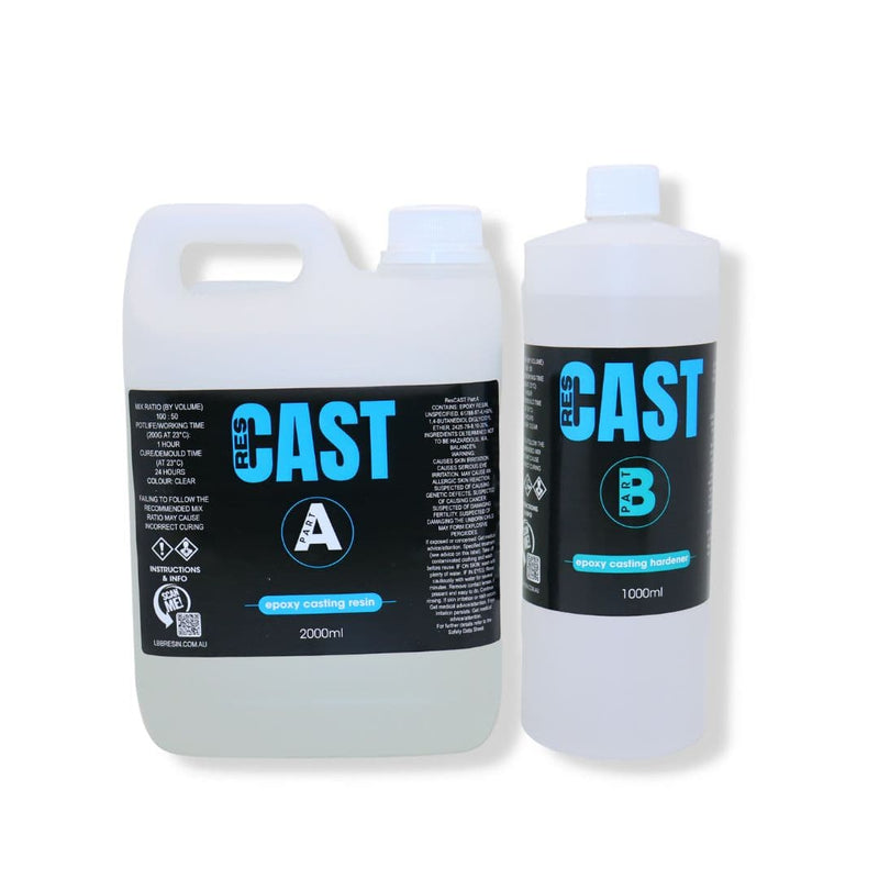 Light Gray ResCAST - Epoxy Casting Resin 3 Litres Resins for Casting