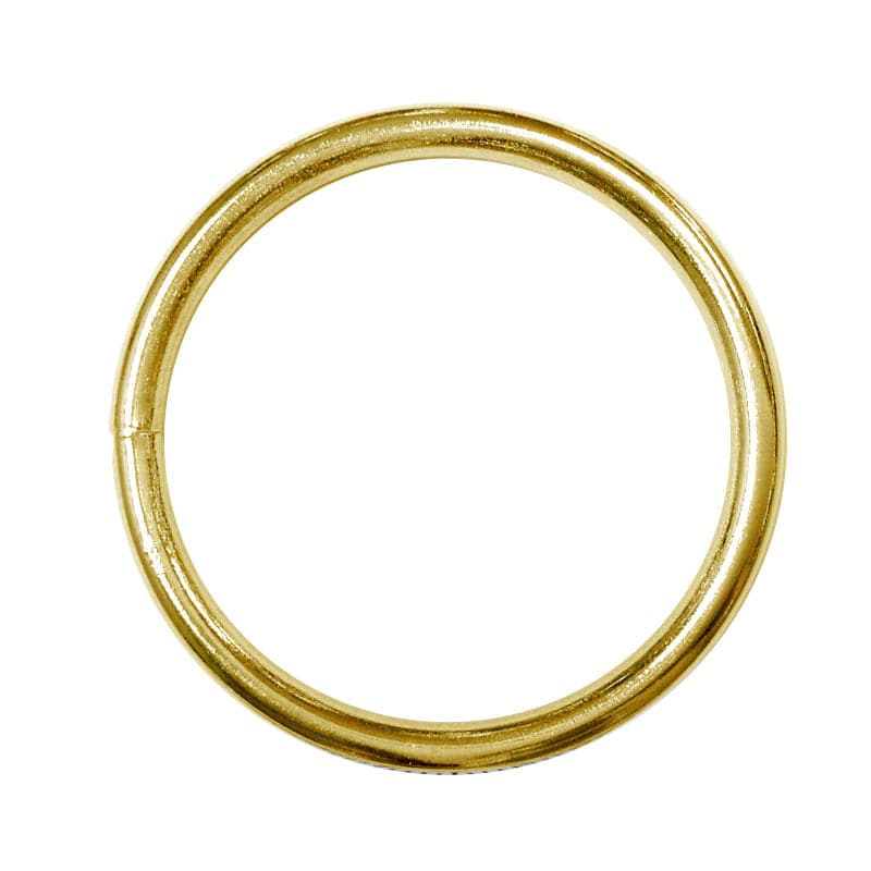 Dark Khaki Arbee Metal RIng   50mm Gold  Pack of  2 Macrame Rings