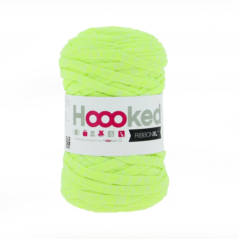 Light Goldenrod Hoooked RibbonXL Neon Yarn Laser Lemon 250 Grams 85 Metres Knitting and Crochet Yarn