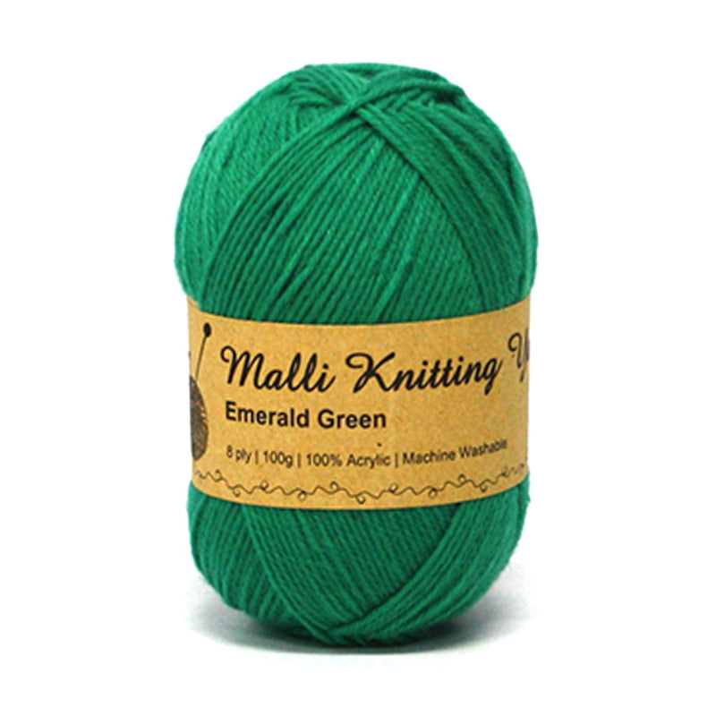 Dark Khaki Malli Knitting Yarn Emerald Green 100g Knitting and Crochet Yarn