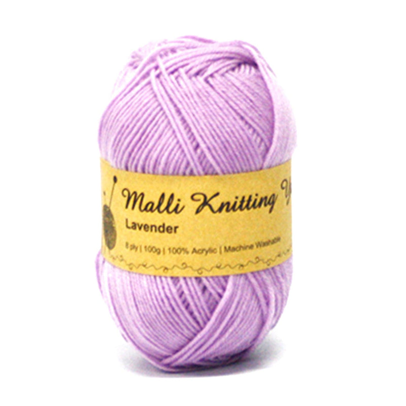 Thistle Malli Knitting Yarn Lavender 8ply-100g Knitting and Crochet Yarn