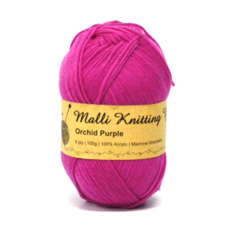 Violet Red Malli Knitting Yarn Orchid Purple 100g Knitting and Crochet Yarn