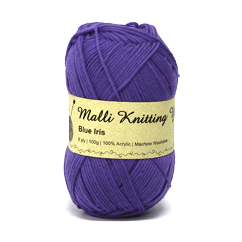 Dark Slate Blue Malli Knitting Yarn Blue Iris 100g Knitting and Crochet Yarn