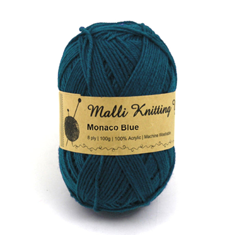 Dark Slate Gray Malli Knitting Yarn Monaco Blue 100g Knitting and Crochet Yarn