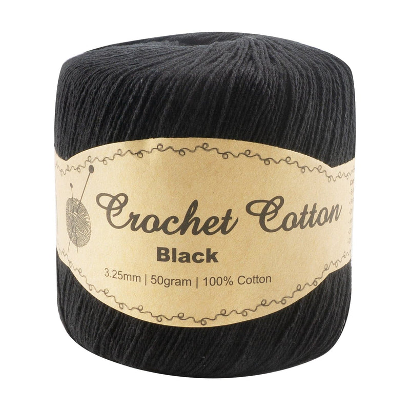 Dark Slate Gray Crochet Cotton Black 50g Knitting and Crochet Yarn