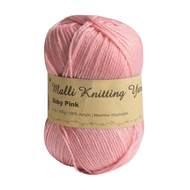 Rosy Brown Malli Knitting Yarn Acrylic Baby Pink 100g Knitting and Crochet Yarn