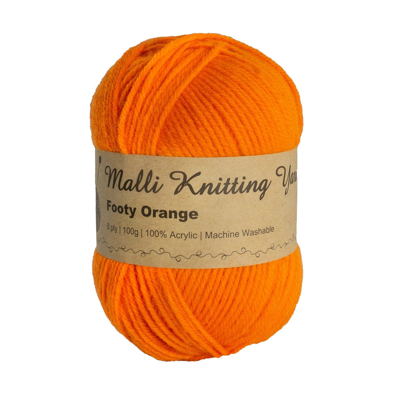 Chocolate Malli Knitting Yarn Footy Orange Yarn 100g Knitting and Crochet Yarn