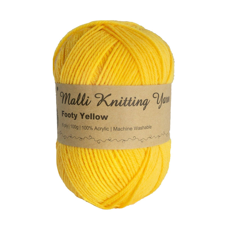 Goldenrod Malli Knitting Yarn Footy Yellow Yarn 100g Knitting and Crochet Yarn