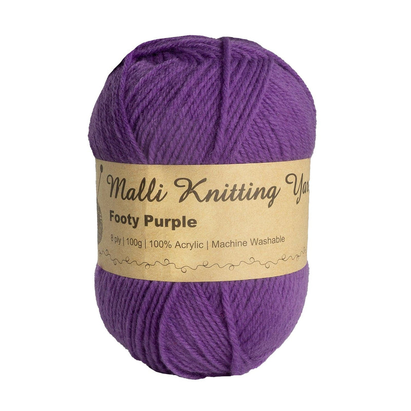Dim Gray Malli Knitting Yarn Footy Purple Yarn 100g Knitting and Crochet Yarn